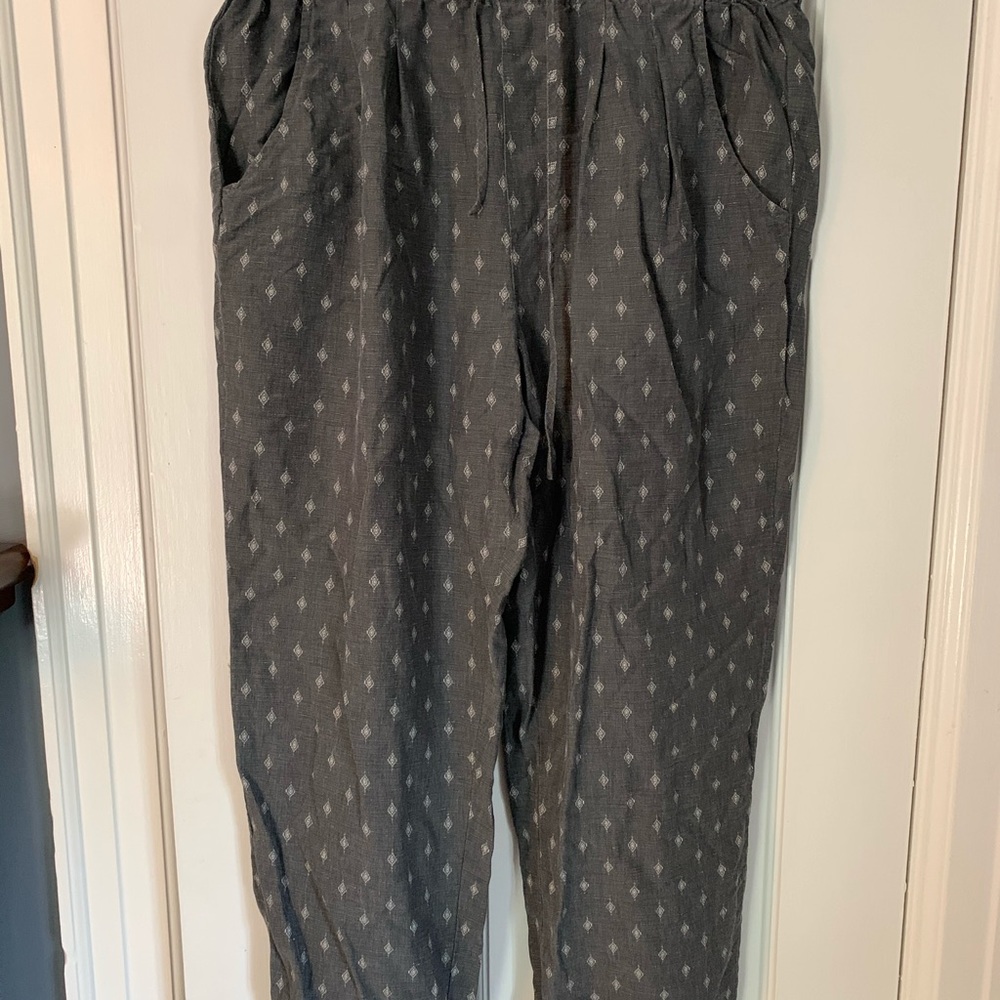 Garnet Hill Silk-Linen Pants